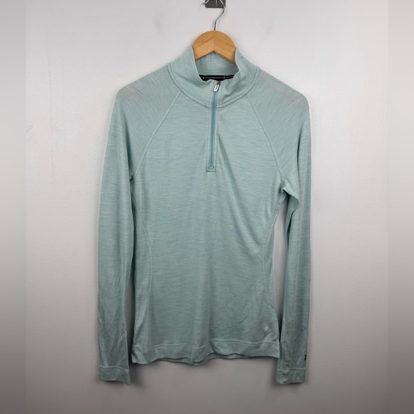 Smartwool Women Merino Wool Baselayer Half Zip Size Large - Picture 1 of 7